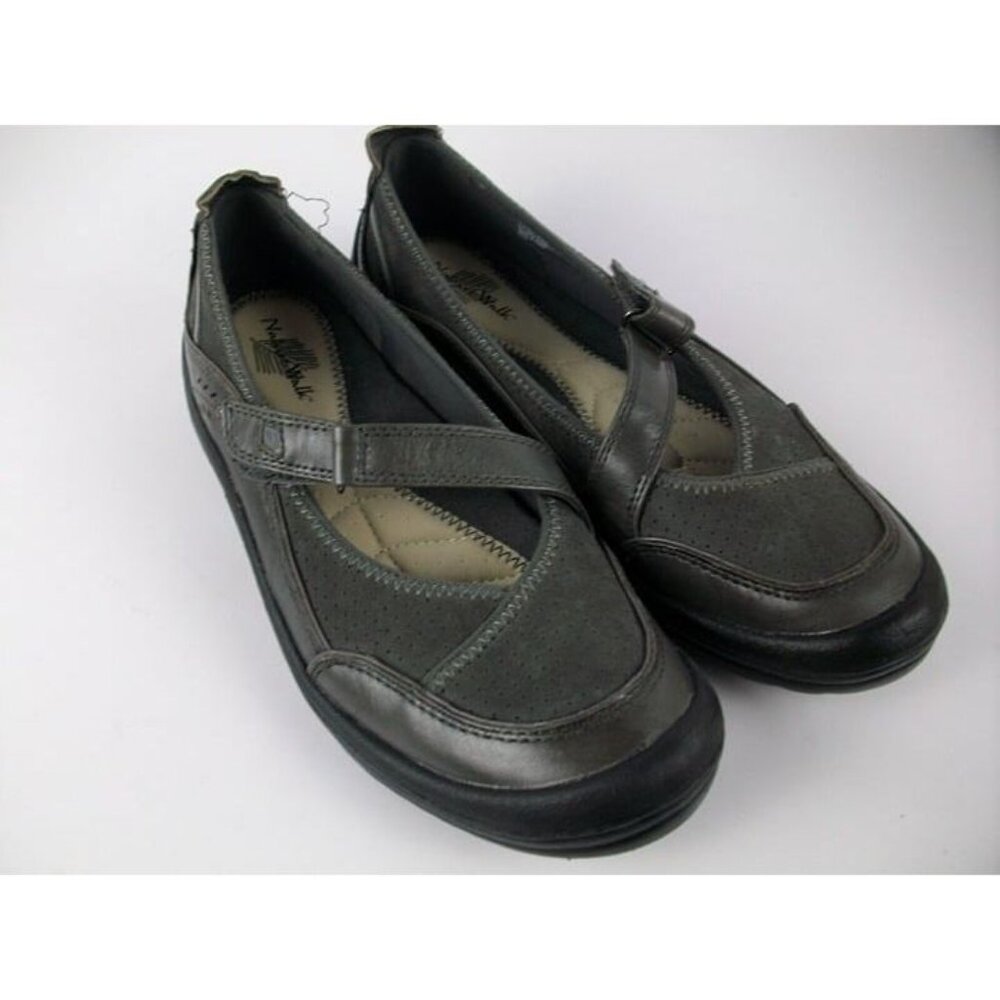 Nature Walk Womens Grey Flats Size 8 Worn One Time!!!! GREAT CONDITION!!